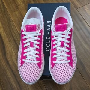Cole Haan Women's Pink and White Sneakers
